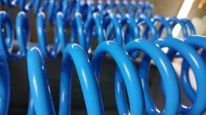 Sprężyny pomalowane proszkowo